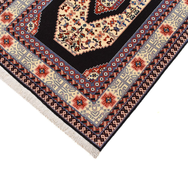 Corredor Tapete Persa - Tabriz - Premium - 305 x 75 cm - azul escuro