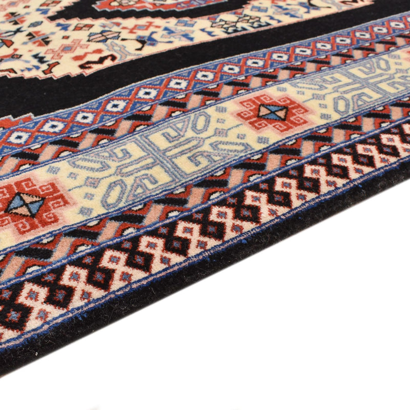 Corredor Tapete Persa - Tabriz - Premium - 305 x 75 cm - azul escuro