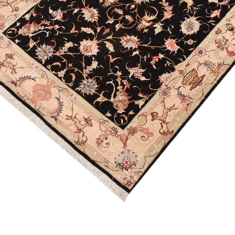 Corredor Tapete Persa - Tabriz - Royal - 204 x 100 cm - azul escuro