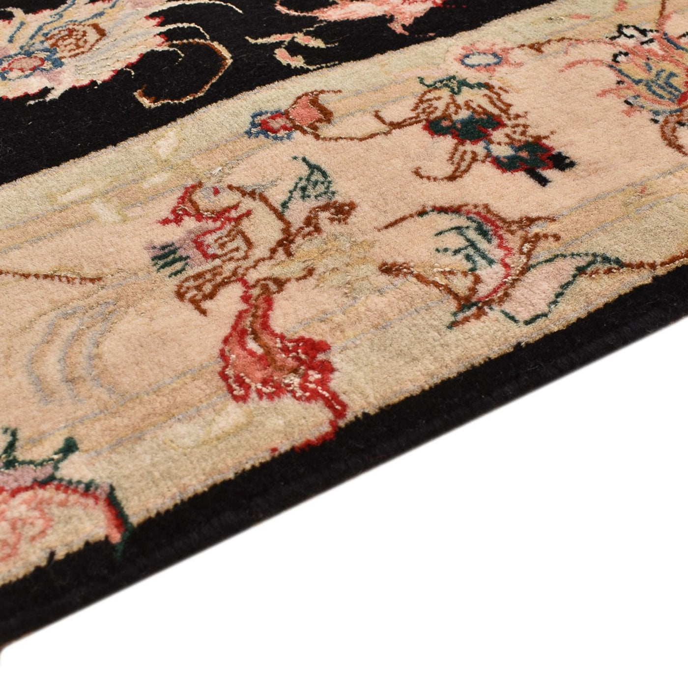 Corredor Tapete Persa - Tabriz - Royal - 204 x 100 cm - azul escuro
