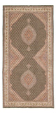 Corredor Tapete Persa - Tabriz - Premium - 404 x 203 cm - areia