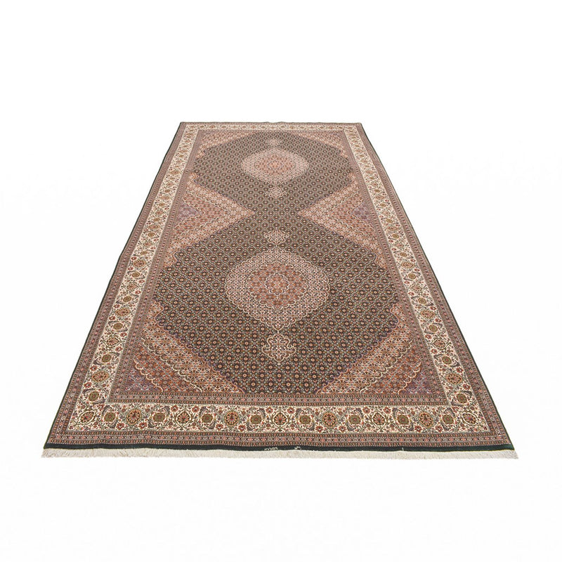 Corredor Tapete Persa - Tabriz - Premium - 404 x 203 cm - areia