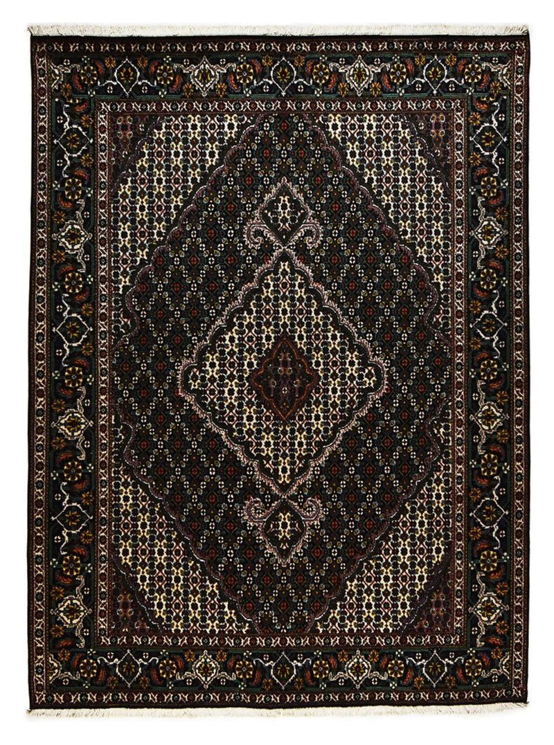Tapete Persa - Tabriz - Royal - 208 x 150 cm - castanho escuro