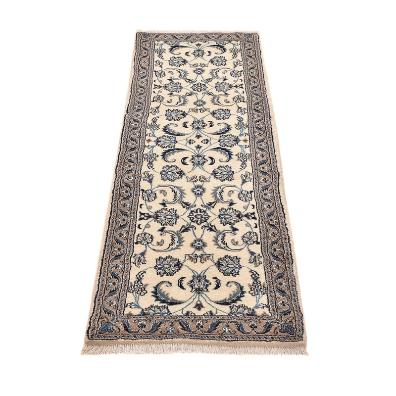 Corredor Tapete Persa - Nain - Royal - 195 x 58 cm - creme