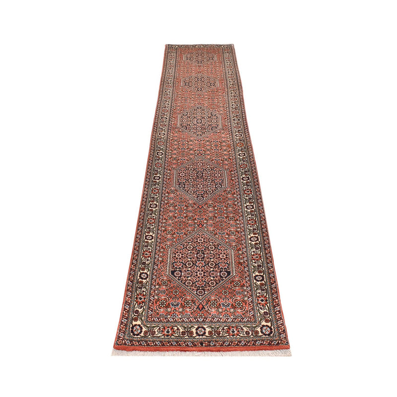 Corredor Tapete Persa - Bijar - 380 x 69 cm - terracotta