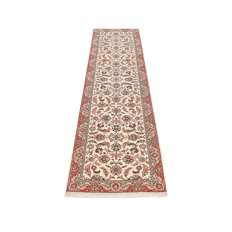 Corredor Tapete Persa - Tabriz - Premium - 297 x 69 cm - caramelo