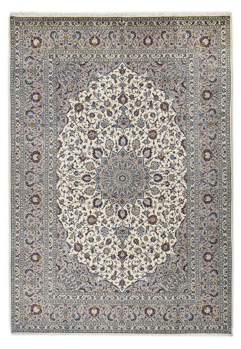Tapete persa - Keshan - Real - 352 x 250 cm - cinzento
