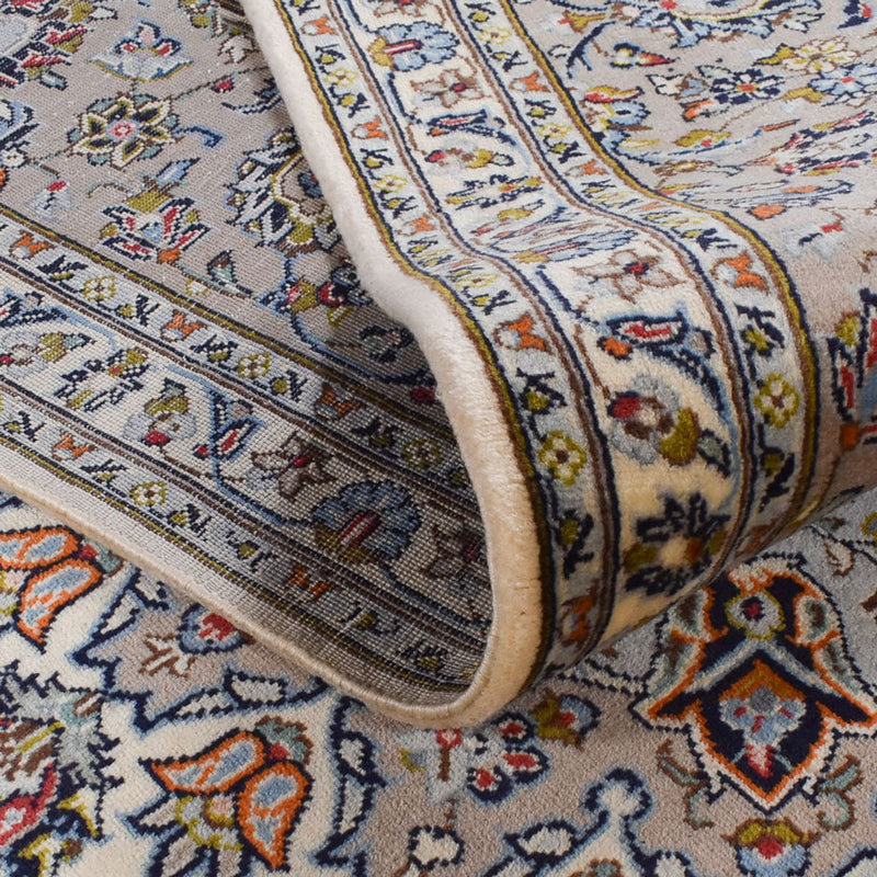 Tapete persa - Keshan - Real - 365 x 247 cm - cinzento