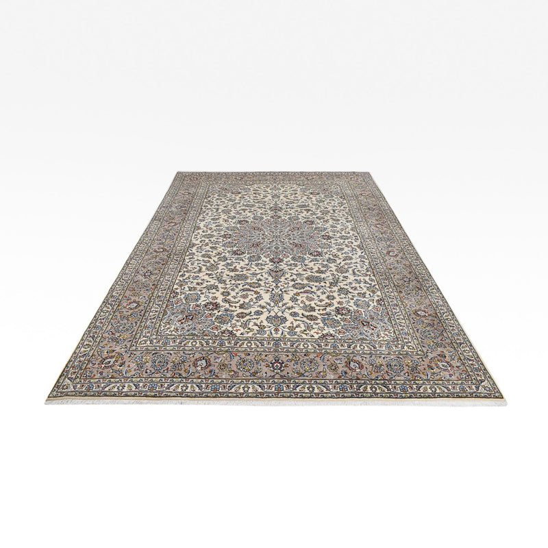 Tapete persa - Keshan - Real - 365 x 247 cm - cinzento