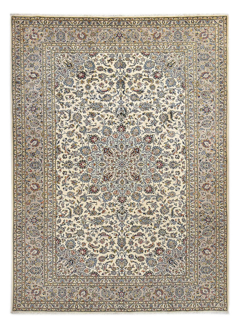 Tapete persa - Keshan - Real - 360 x 258 cm - areia