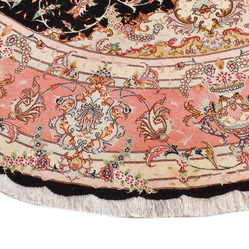 Tapete Persa - Tabriz - Premium ronda  - 250 x 250 cm - multicolorido