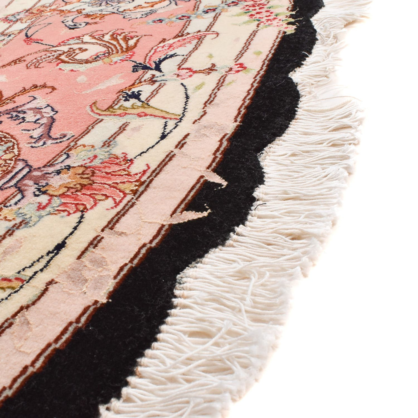 Tapete Persa - Tabriz - Premium ronda  - 250 x 250 cm - multicolorido