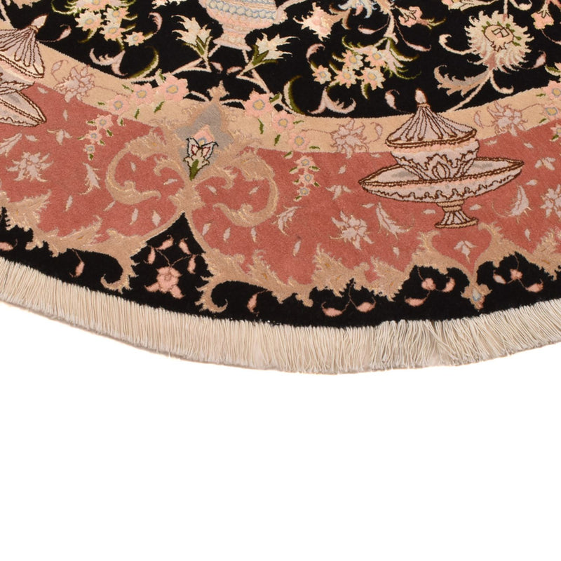Tapete Persa - Tabriz - Premium ronda  - 200 x 200 cm - multicolorido