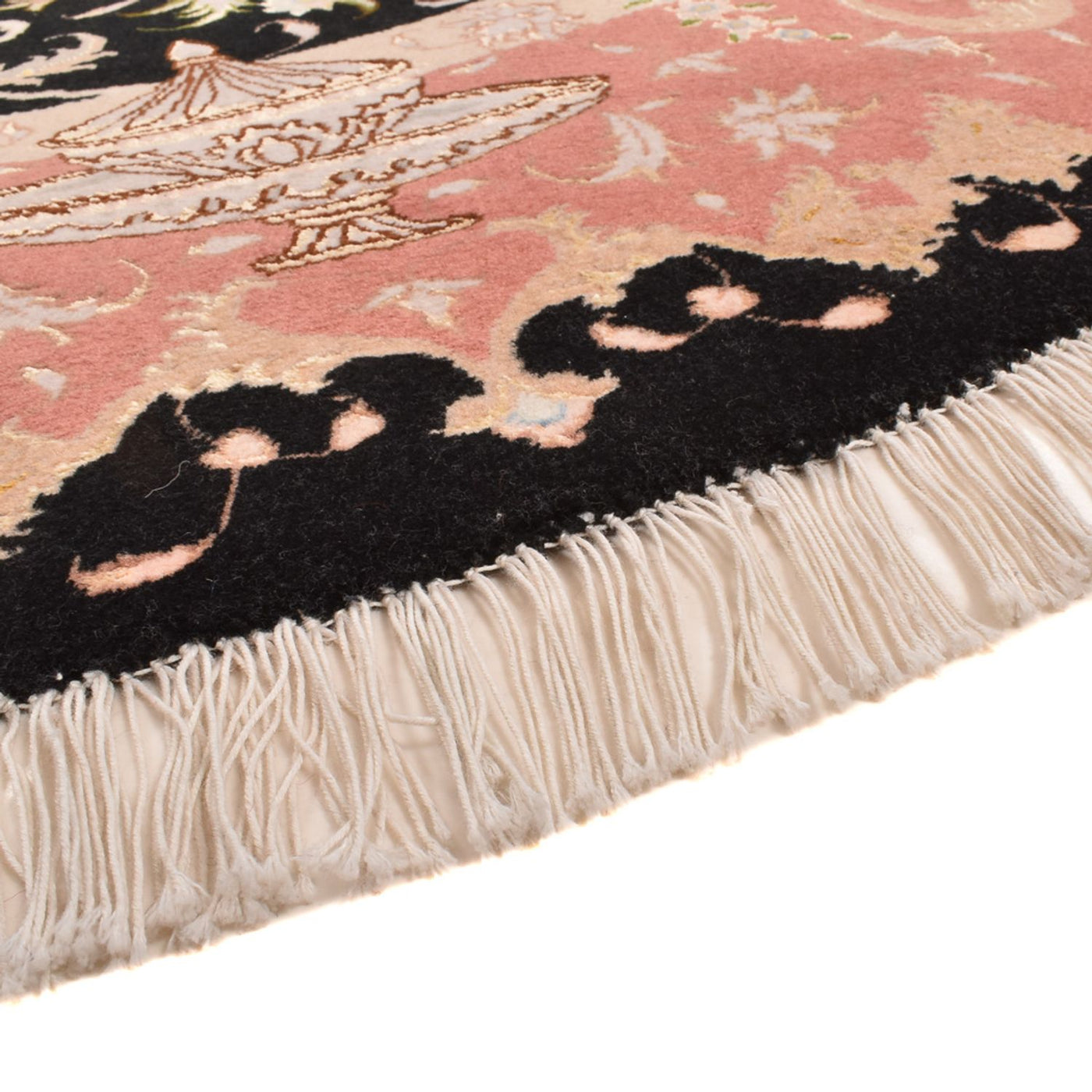 Tapete Persa - Tabriz - Premium ronda  - 200 x 200 cm - multicolorido