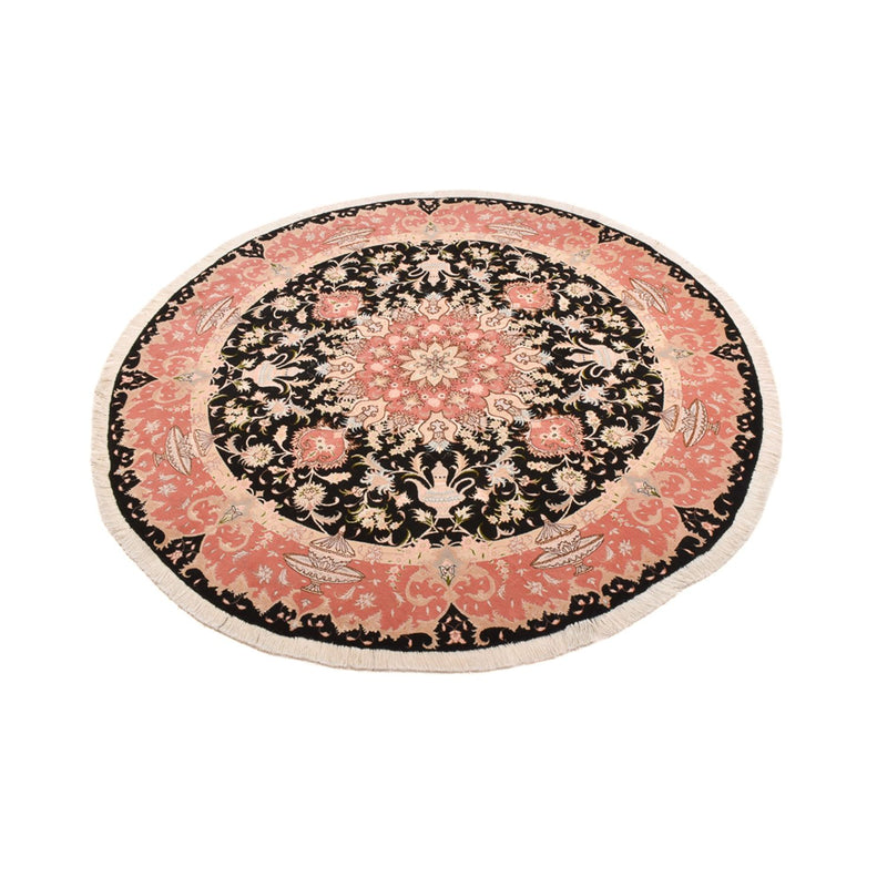 Tapete Persa - Tabriz - Premium ronda  - 200 x 200 cm - multicolorido