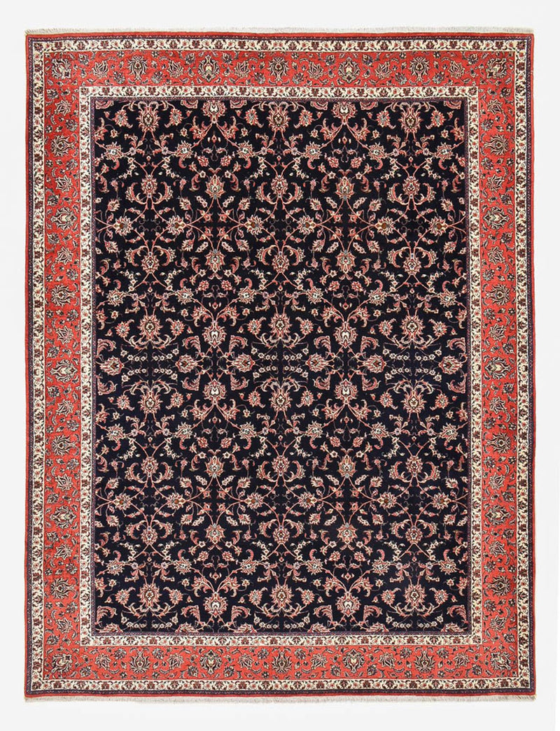 Tapete Persa - Bijar - 400 x 301 cm - azul escuro
