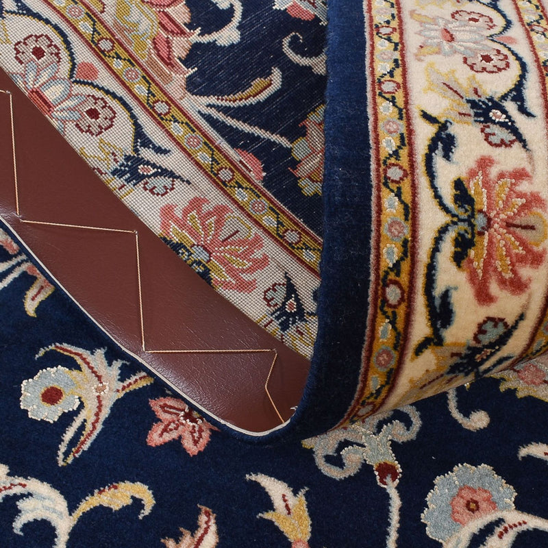 Corredor Tapete Persa - Ghom - Royal - 244 x 58 cm - azul escuro