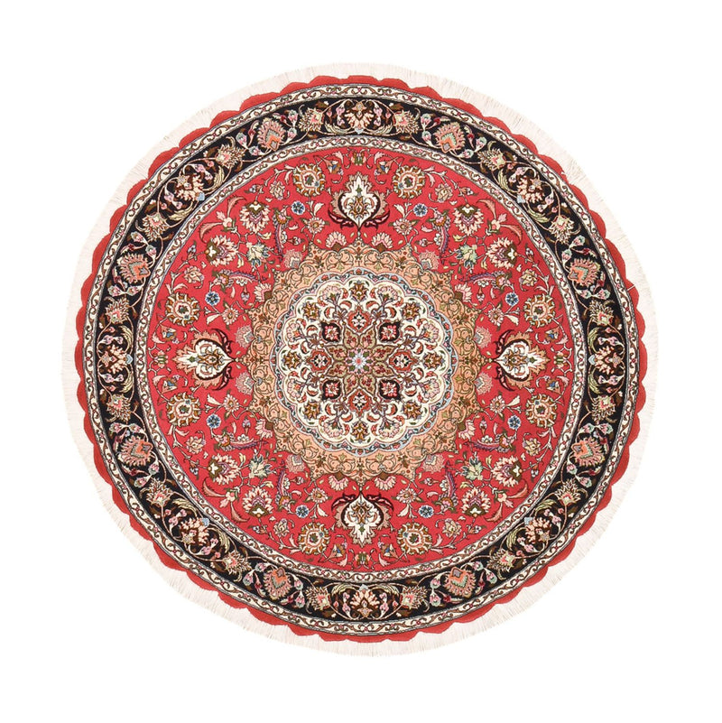 Tapete Persa - Tabriz - Royal ronda  - 150 x 150 cm - vermelho