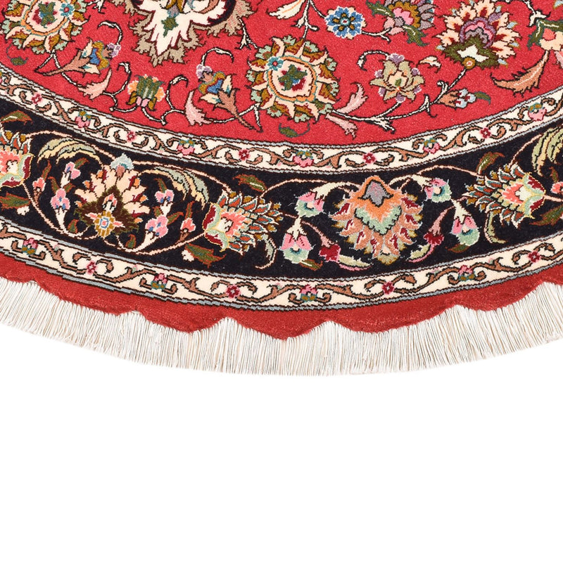 Tapete Persa - Tabriz - Royal ronda  - 150 x 150 cm - vermelho