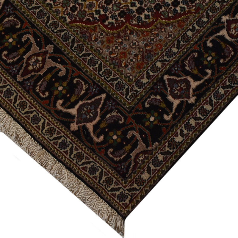Tapete Persa - Tabriz - Royal - 210 x 154 cm - castanho escuro