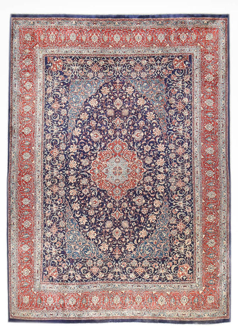 Tapete Persa - Clássico - 414 x 302 cm - azul escuro