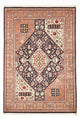 Tapete Gabbeh - Kashkuli Persa - 205 x 144 cm - azul escuro