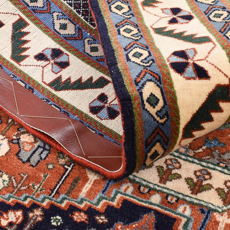 Tapete Gabbeh - Kashkuli Persa - 154 x 111 cm - multicolorido