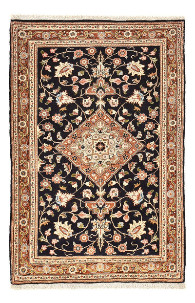 Qom Tapete 70x105cm - Tapete persa - azul escuro