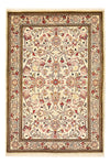 Qom Tapete 106x156cm - Tapete persa - Rectangular / Creme / 106 x 156 cm Rectangular