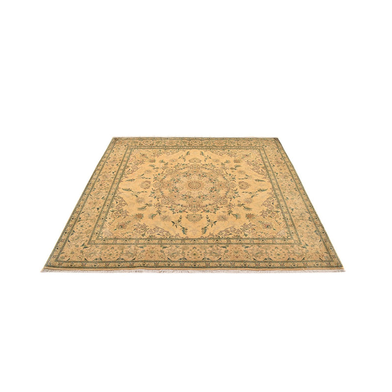 Tapete Persa - Tabriz - Royal praça  - 200 x 190 cm - amarelo