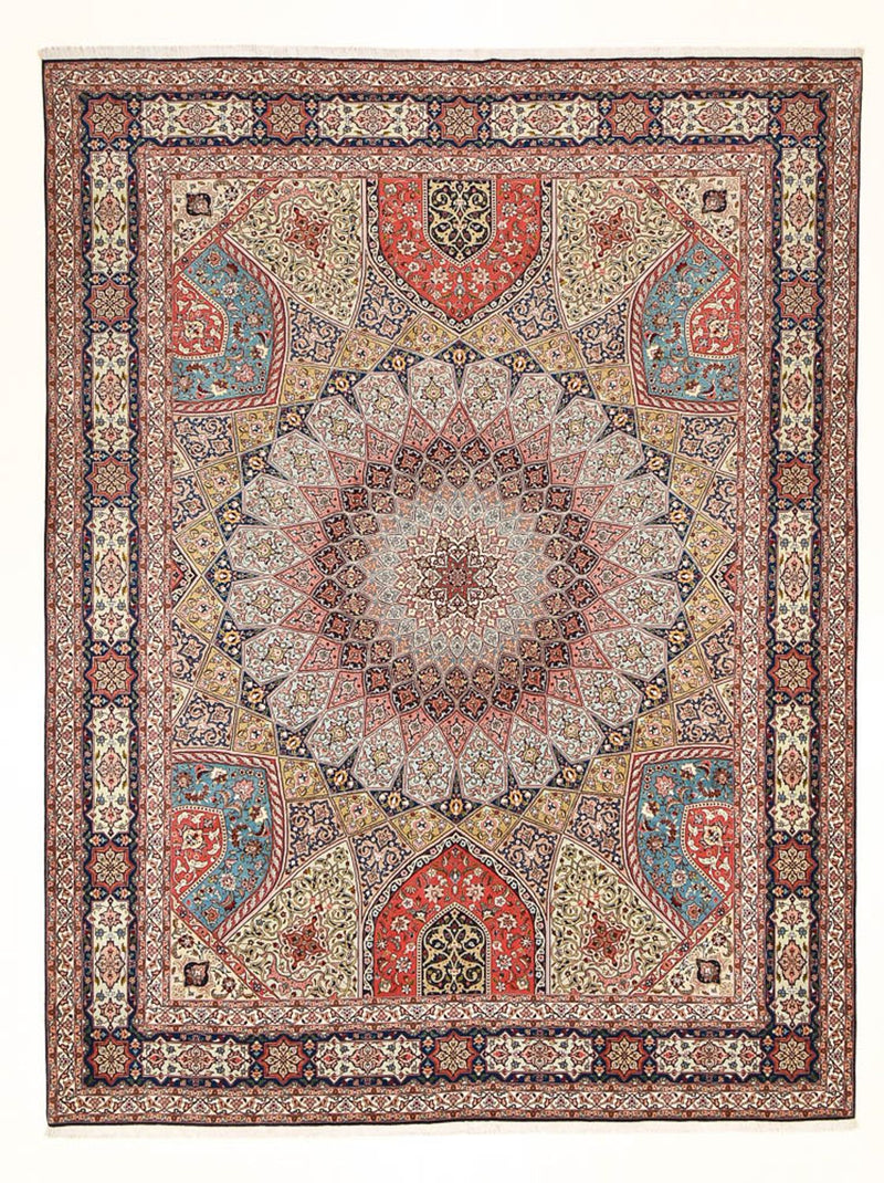 Tapete Persa - Tabriz - Royal - 397 x 300 cm - multicolorido