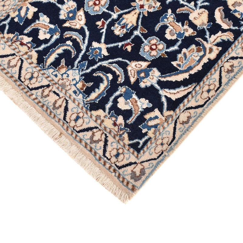 Corredor Tapete Persa - Nain - Royal - 185 x 56 cm - azul escuro