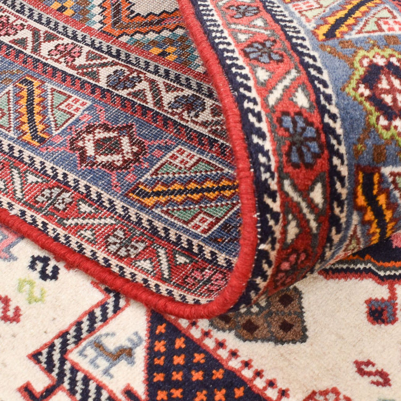 Tapete Gabbeh - Kashkuli Persa - 197 x 140 cm - multicolorido