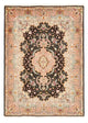 Tapete Persa - Tabriz - Royal - 210 x 151 cm - azul escuro