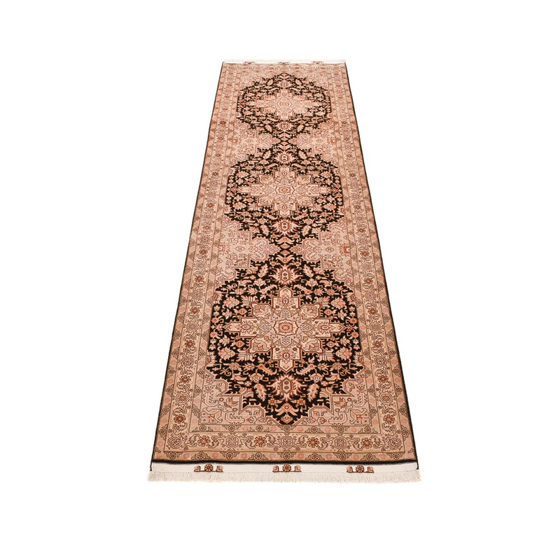 Corredor Tapete Persa - Tabriz - Royal - 305 x 80 cm - bege claro