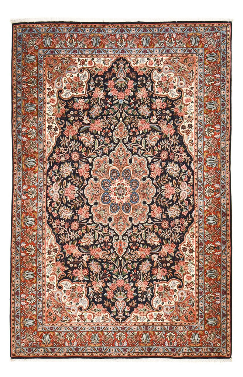 Tapete Persa - Bijar - 298 x 199 cm - azul escuro