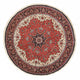 Tapete Persa - Bijar ronda  - 154 x 154 cm - vermelho