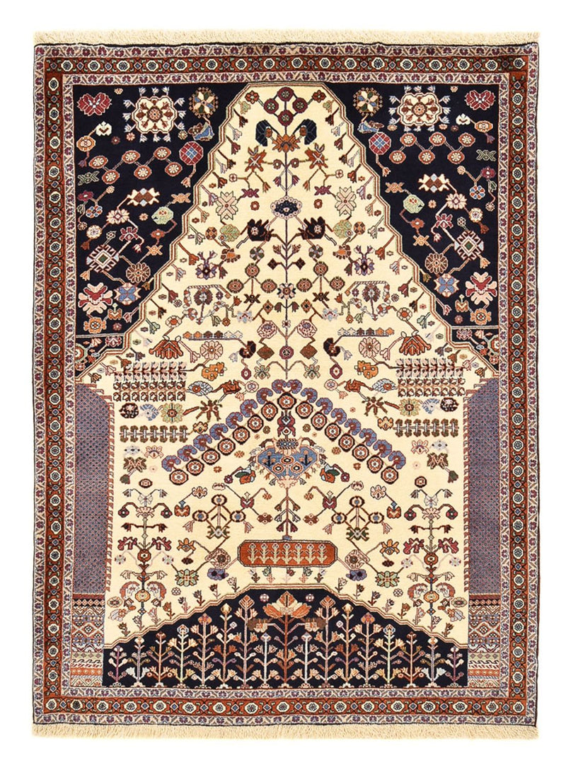 Tapete Gabbeh - Kashkuli Persa - 183 x 140 cm - multicolorido
