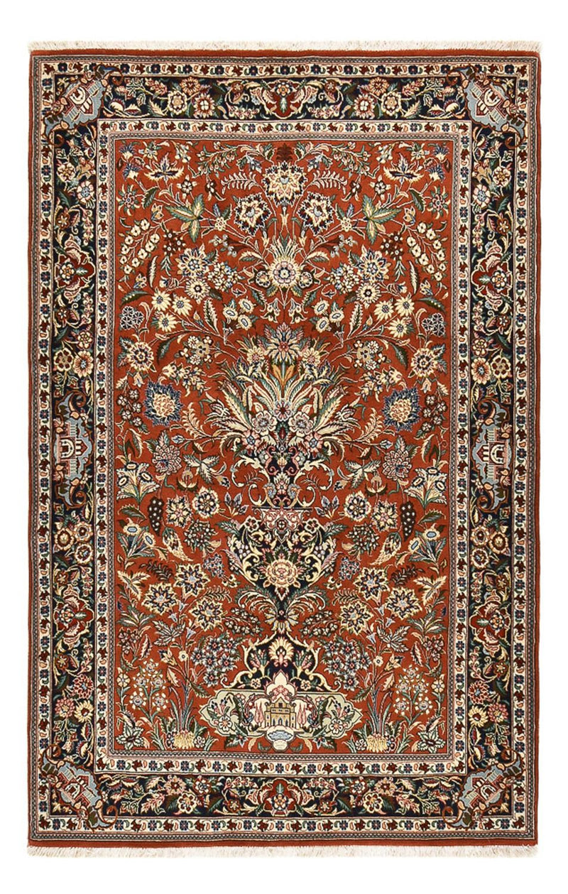 Tapete Persa - Clássico - 203 x 138 cm - ferrugem