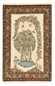 Ilam Tapete 129x201cm - Tapete persa - bege claro