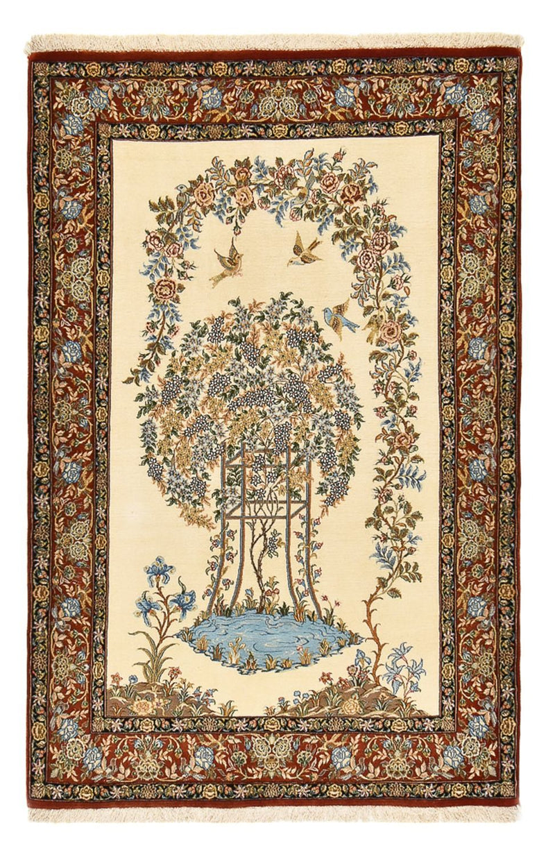 Ilam Tapete 129x201cm - Tapete persa - bege claro