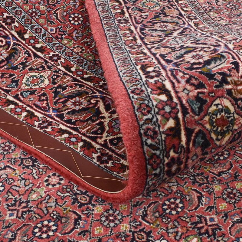 Corredor Tapete Persa - Bijar - 393 x 152 cm - ferrugem