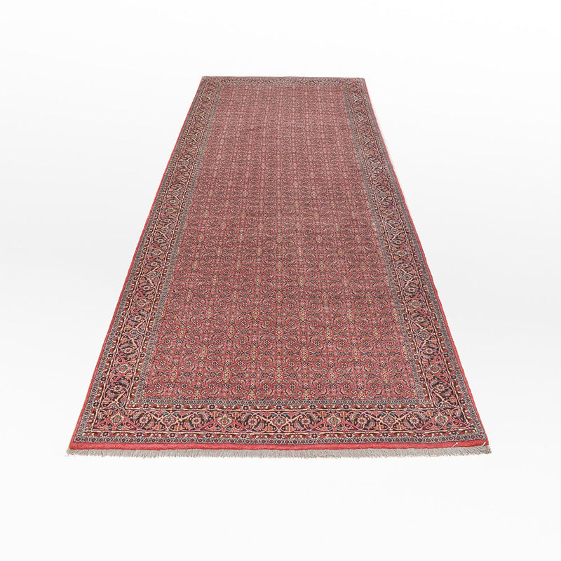 Corredor Tapete Persa - Bijar - 393 x 152 cm - ferrugem
