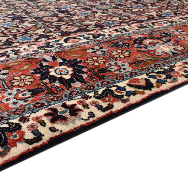 Tapete Persa - Bijar praça  - 254 x 243 cm - vermelho escuro