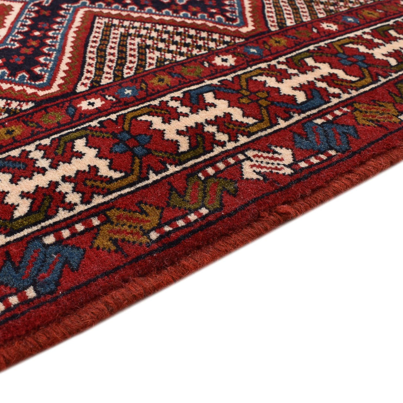 Corredor Tapete Persa - Nomadic - 388 x 92 cm - bordeaux vermelho