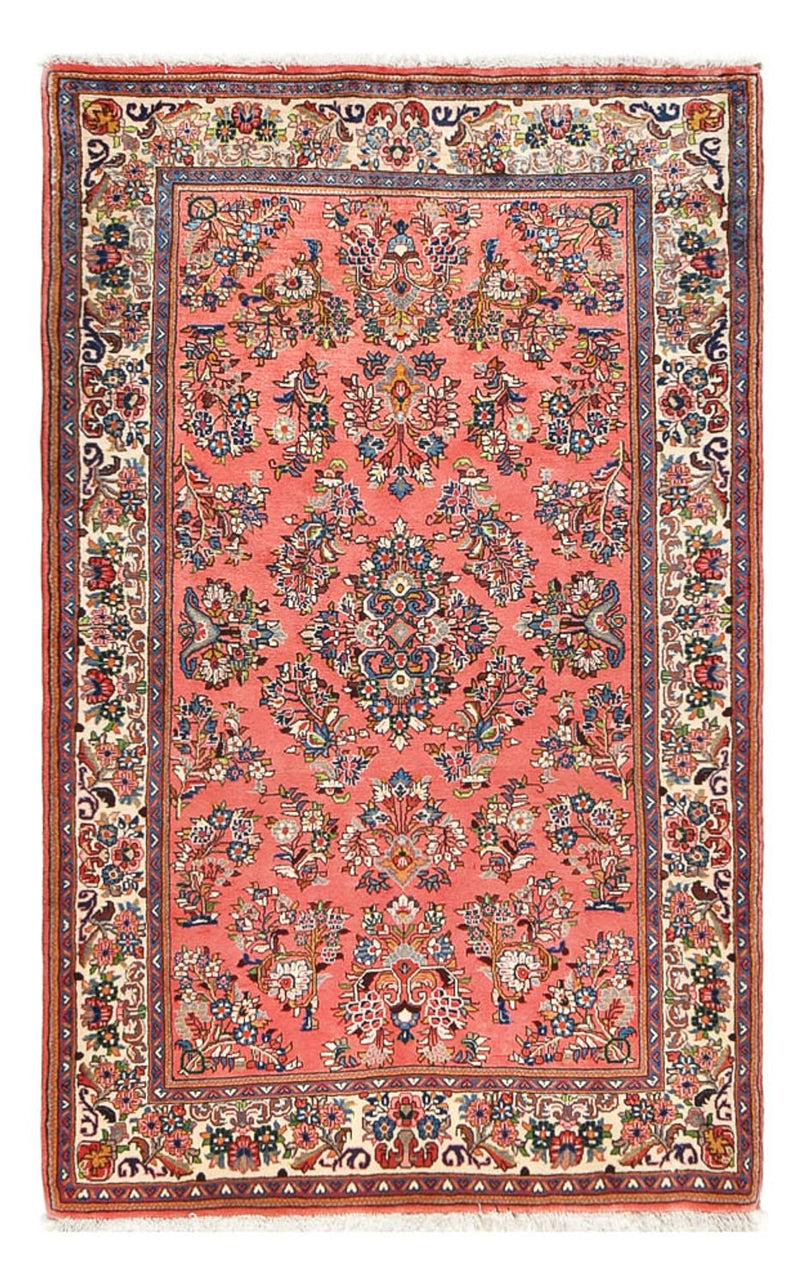 Tapete Persa - Clássico - 202 x 128 cm - vermelho claro