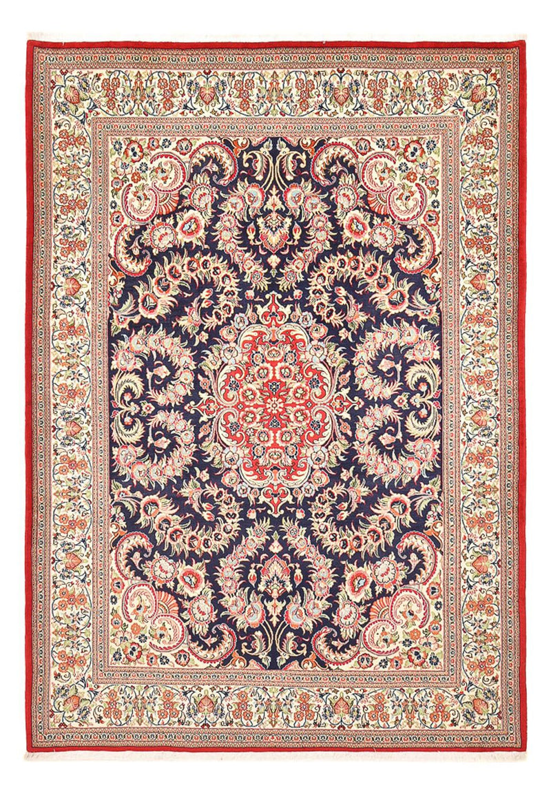 Tapete persa - Ghom - 300 x 210 cm - azul escuro