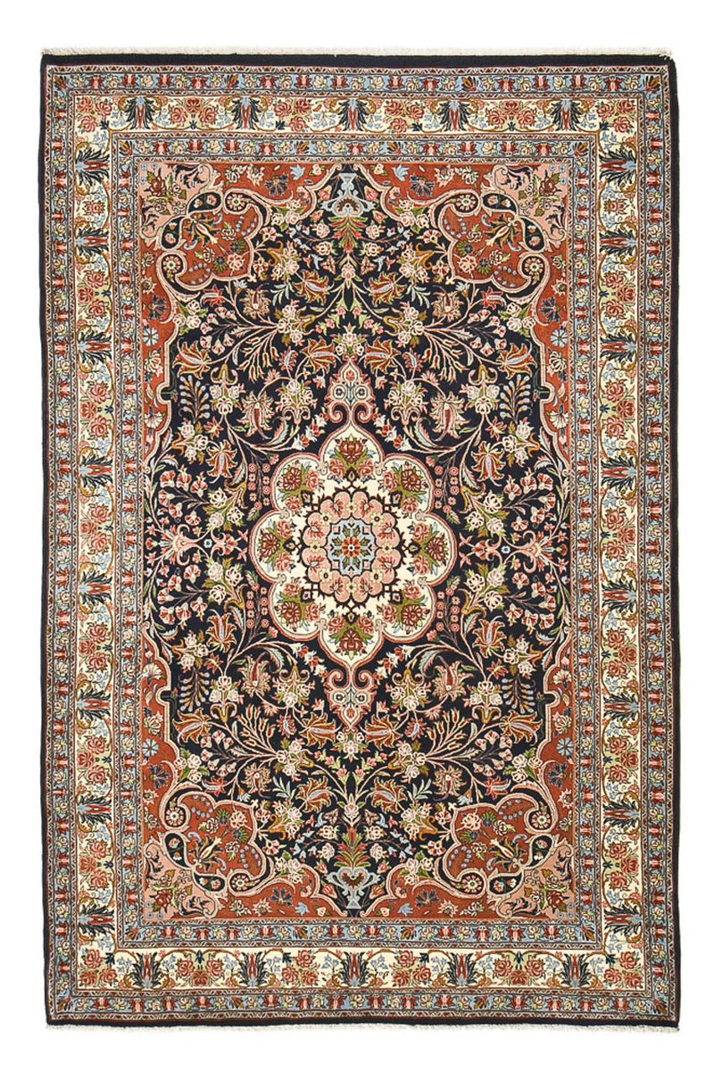 Tapete Persa - Bijar - 304 x 200 cm - azul escuro