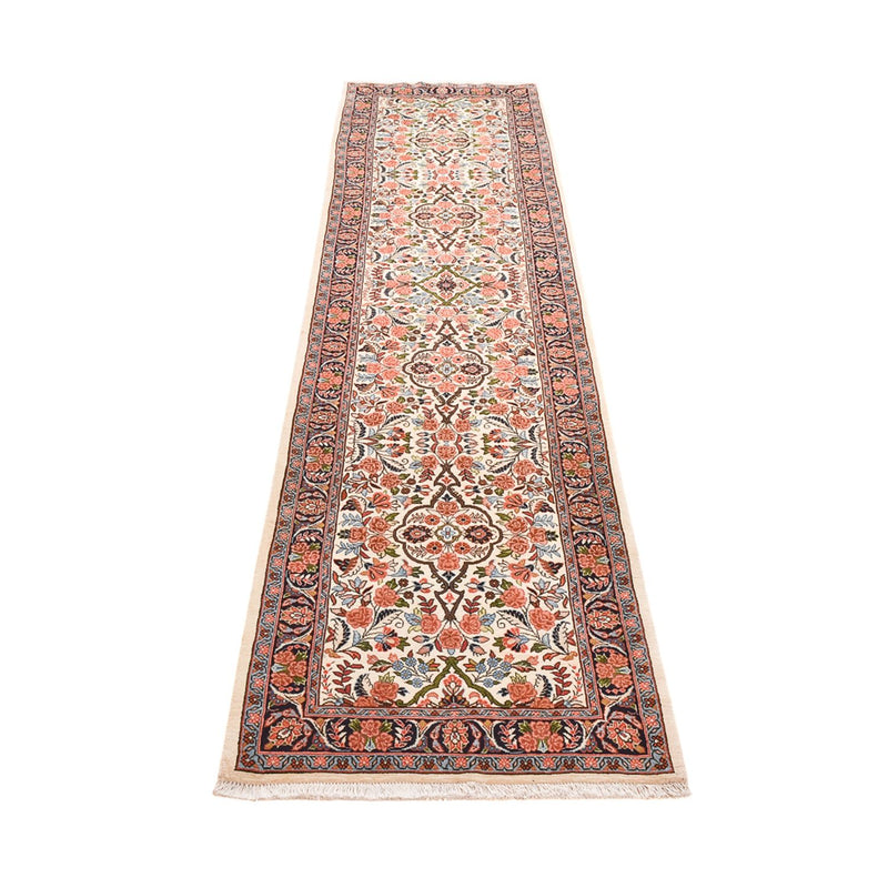 Corredor Tapete Persa - Bijar - 322 x 74 cm - bege escuro