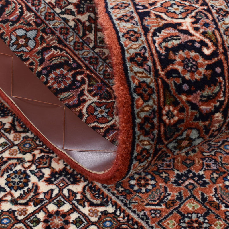 Corredor Tapete Persa - Bijar - 377 x 83 cm - ferrugem